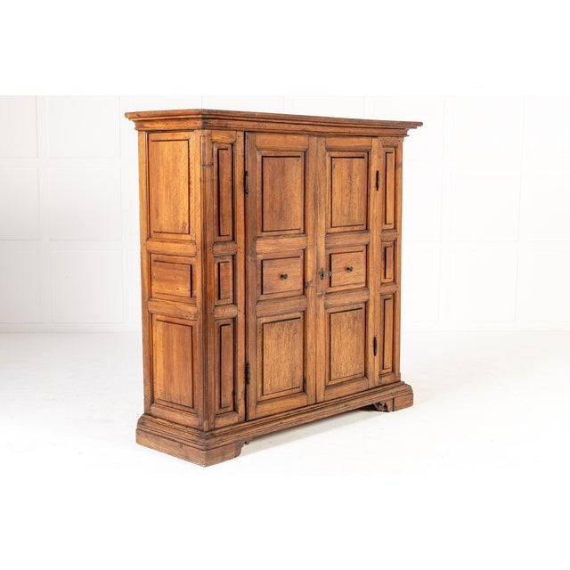 Antique Italian Walnut Cabinet, 1700s For Sale - Image 6 of 6