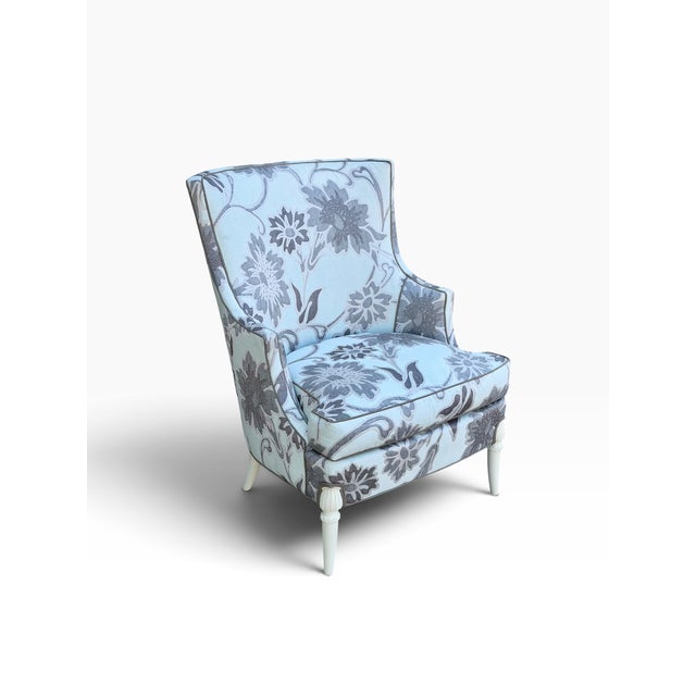 Hickory Chair Furniture Company Hickory Chair Company Upholstered Slipper Chair For Sale - Image 4 of 7