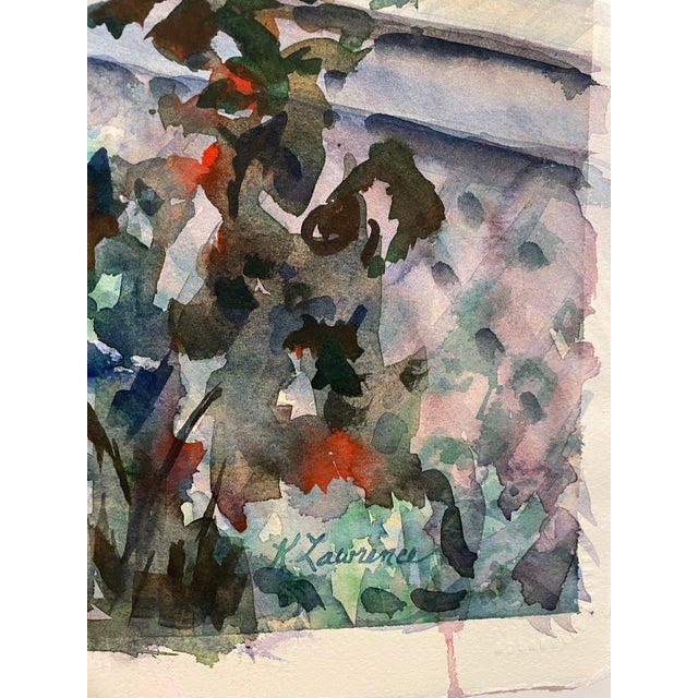 Impressionist 1993 Karen Lawrence Swan Lake Watercolor For Sale - Image 3 of 6