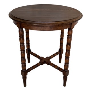 English Bobbin Twist Side Table For Sale