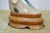 Ivory Mid 20th Century Justa Carved Buffalo Horn Bird Figurine on Wood Base MCM Sculpture For Sale - Image 8 of 11