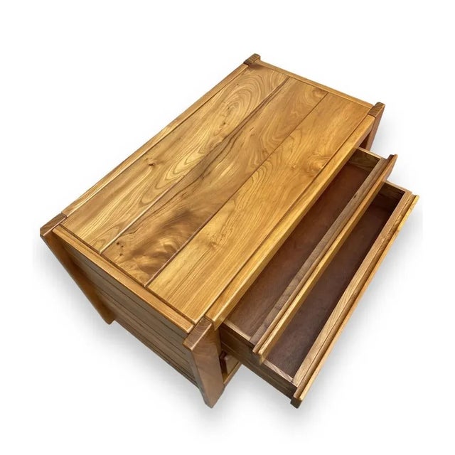 Chets of 3 Drawers in Solid Elm For Sale - Image 5 of 8