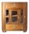 French Glass and Teak Cabinet, France, 1950 For Sale