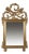 Empire Carved Golden Mirror, 1980s For Sale