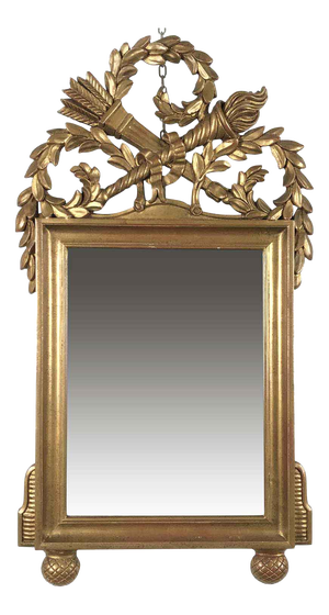 Empire Carved Golden Mirror, 1980s