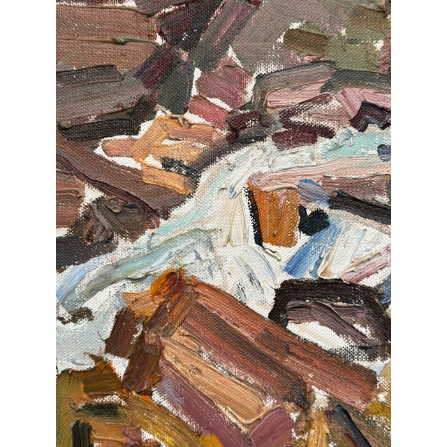 Olle Blomberg, Waterfall, 1972, Oil on Canvas, Framed For Sale - Image 6 of 18