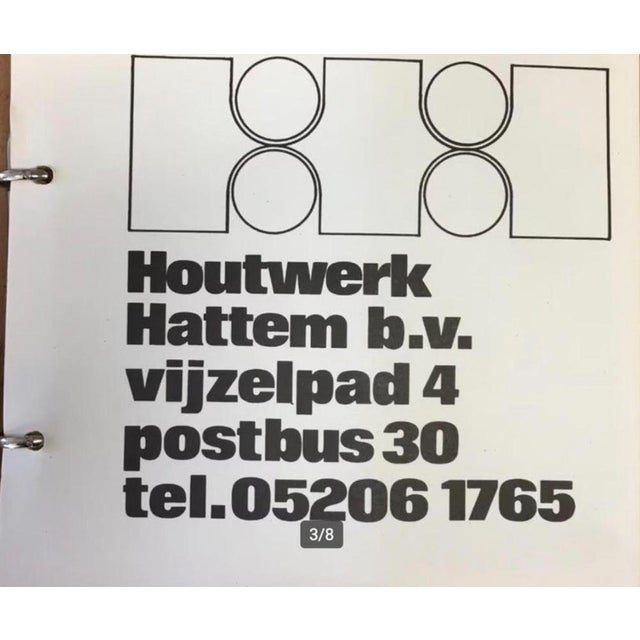 X-Leg Dining Table by Ate Van Apeldoorn for Houtwerk Hattem, 1970s For Sale - Image 11 of 12