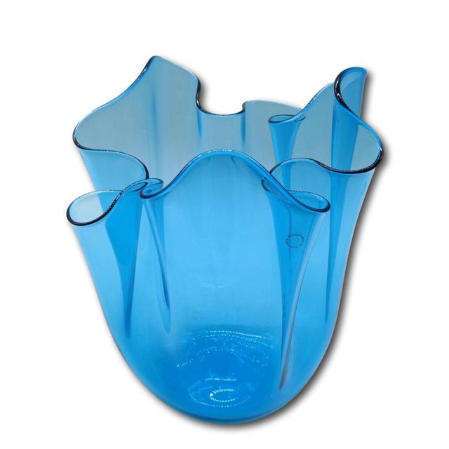 Fazzoletto Vase in Murano Glass by Fulvio Bianconi for Venini, Italy, 2003 For Sale - Image 6 of 8