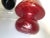 Contemporary Contemporary Red Murano Style Glass With Diamond Processing "Ballotton" Lamp For Sale - Image 3 of 8