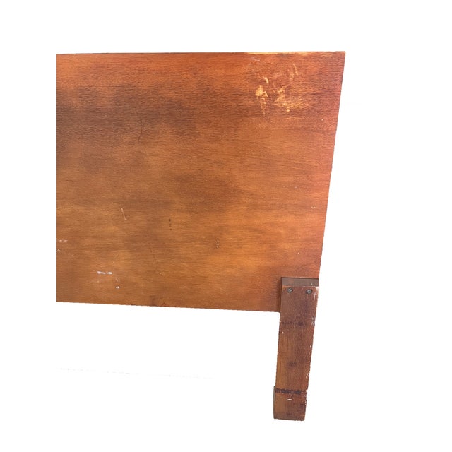 Wood Vintage George Nelson for Herman Miller Thin Edge King Walnut Headboard For Sale - Image 7 of 12