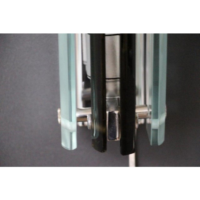 Sconces in Smoked and Light Green Glass in the style of Max Ingrand, 1960s, Set of 2 For Sale - Image 6 of 15