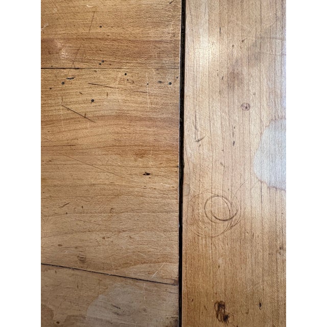 19th Century Antique Maple Farmhouse Table For Sale - Image 10 of 11