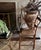 Antique Primitive Bentwood Arm Ladder Back Chair With Original Woven Splint Seat For Sale - Image 4 of 10