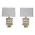Pair of Vintage Travertine Lamps For Sale
