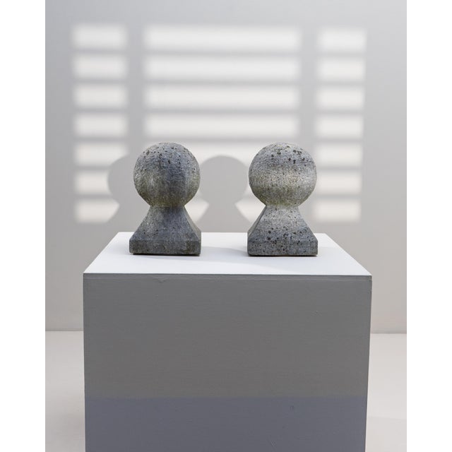 19th Century Belgian Blue Stone Sculptures - A Pair For Sale - Image 9 of 18
