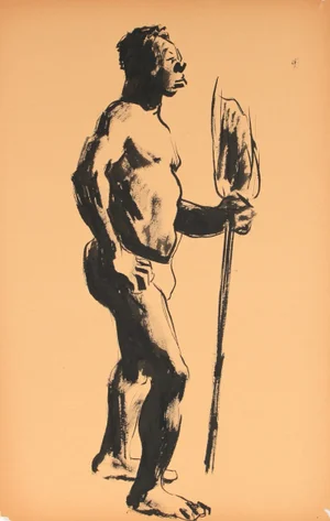 H. Rennie Mid-Century Ink Wash