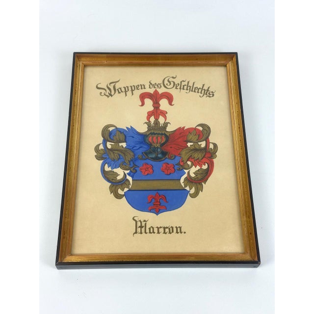 On the back there is a handwritten note about the history of the Marron family. The work was purchased in the 1950s/1960s...