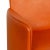 Modern Leather Armchair in Orange from Calia For Sale - Image 3 of 12