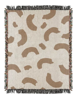 Woven Abstract Geometric Throw Blanket