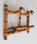 Chinoiserie Antique French Foldable Faux Bamboo Coat & Hat Rack For Sale - Image 3 of 8