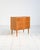 Oak chest of drawers with three drawers, integrated handles, and tapered legs. Scandinavian production, 1960s....