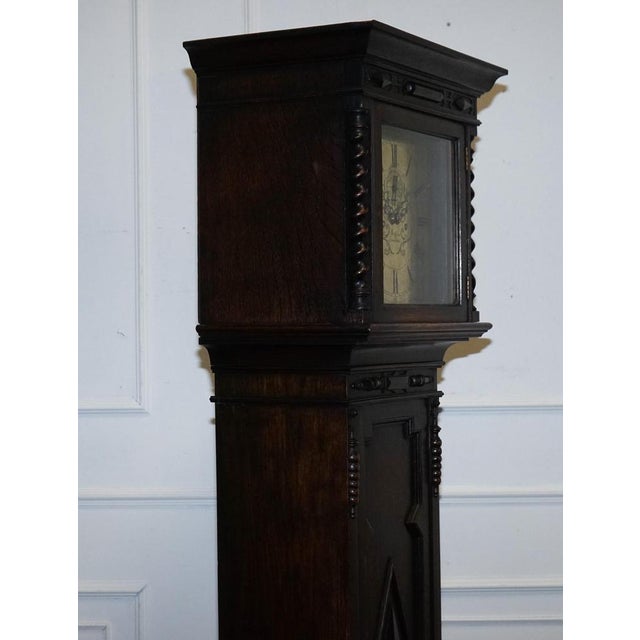 English Arts & Crafts Grandfater Clock from Maple London For Sale - Image 9 of 18
