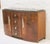 French Art Deco sideboard around 1930s, inlaid with different types of wood in geometric patterns and a trompe l'oeil door...