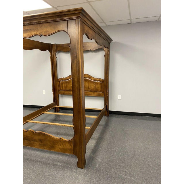 Ethan Allen Queen Canopy Poster Bed Chairish