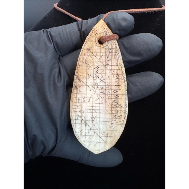 Asian Antique Antique Batak Shaman Calendar Pendant, Porhalaan For Sale - Image 3 of 11