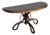 Late Victorian Bent Wood Scrolling Console Table W/ Marble Top by Thonet For Sale
