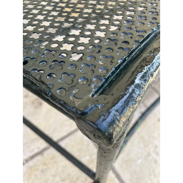 1940s French Green Garden Bench, 1940s For Sale - Image 5 of 7