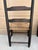 Pair of Antique Black Painted Shaker Ladder Back Chairs With Rush Seats For Sale - Image 15 of 18