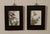 High Quality Vintage Pair of Framed Paintings on Porcelain, Each Decorated with Birds in Flowering Trees