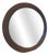 Danish Round Wicker Mirror, 1960s For Sale