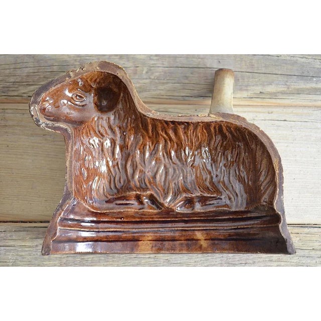 Antique Sheep Baking Form, 1850s For Sale - Image 6 of 10