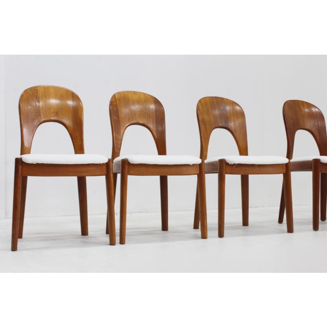 Wood Vintage Danish Teak Dining Chairs by Niels Koefoed, 1960s, Set of 6 For Sale - Image 7 of 10