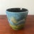 Mid Century Modern Blue and Green Pottery Vase / Cachepot From Germany For Sale - Image 4 of 10