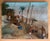 Spilioti, Hommes puisant de l'eau dans des oasis, Oil on Canvas, in Very Good conditions. Designed 1890 to 1919 This piece...