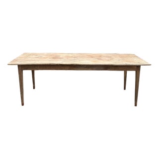 Solid Oak Farmhouse Table For Sale