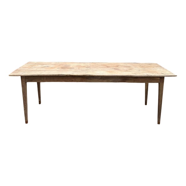 Solid Oak Farmhouse Table For Sale
