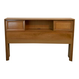 Vintage Kroehler Furniture Mahogany Queen Headboard For Sale