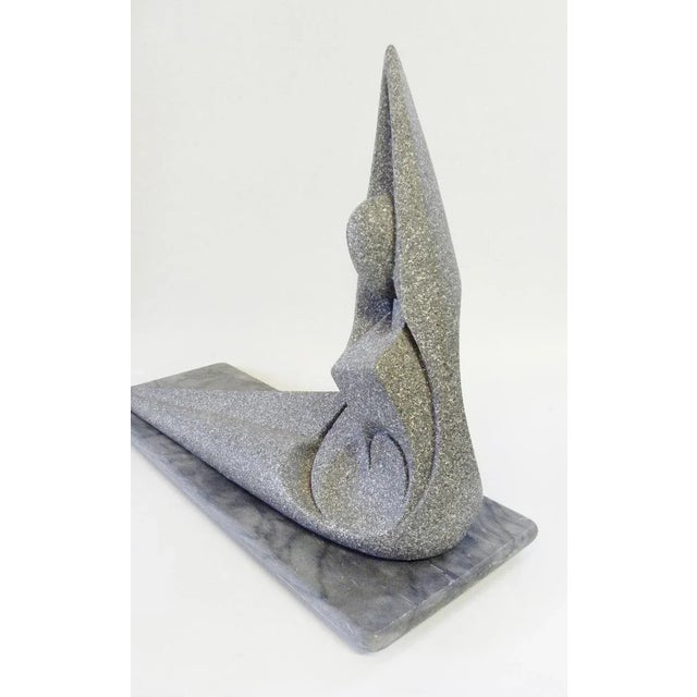Vintage Mid Century Abstract Female Nude Sculpture - Granite For Sale In New York - Image 6 of 9
