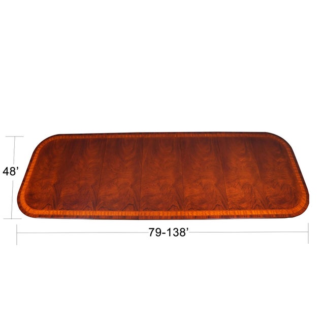 The Banded Mahogany Dining Table from Niagara Furniture has a lot of great features that combine to make it a show...
