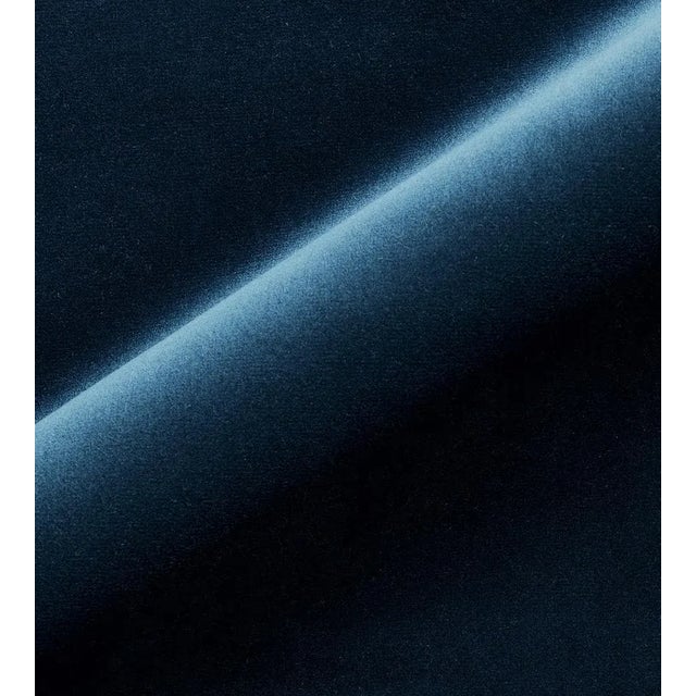Sample - The House of Scalamandré Torino Velvet Fabric, Navy For Sale