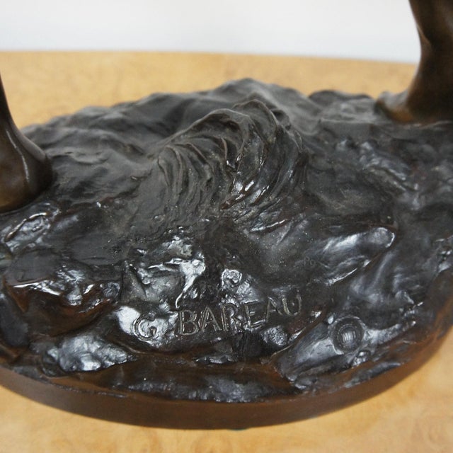 Metal Georges Marie Valentin Bareau, The Falconer, Late 1800s, Bronze For Sale - Image 7 of 8