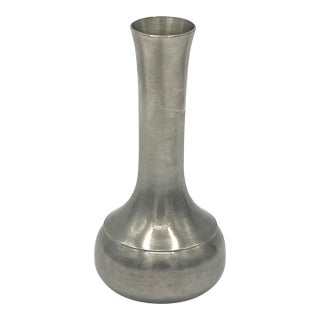 Vintage Mini English Silver Pewter Vase For Sale