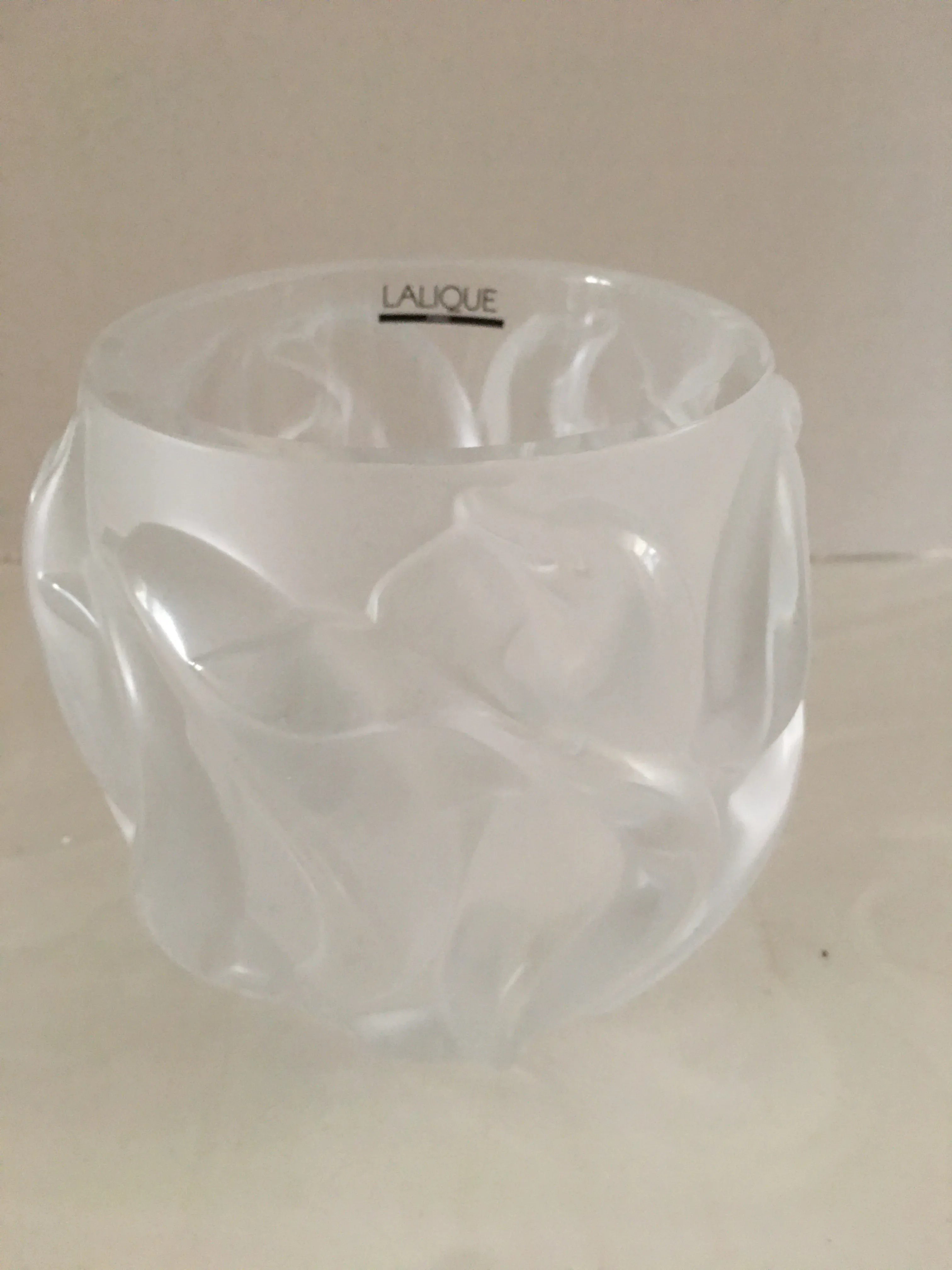 1990s Lalique Dauphin Dolphin Oceanian Vase | Chairish