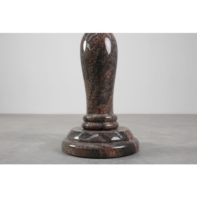 Gray Large Mid-Century Modern Italian Granite Pedestal, 1960s For Sale - Image 8 of 12