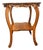 Antique Quarter-Sawn White Oak Accent Table With Lower Shelf For Sale