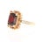 6.97 Carat Garnet Sapphire Diamond Yellow Gold Cocktail Ring For Sale - Image 4 of 6